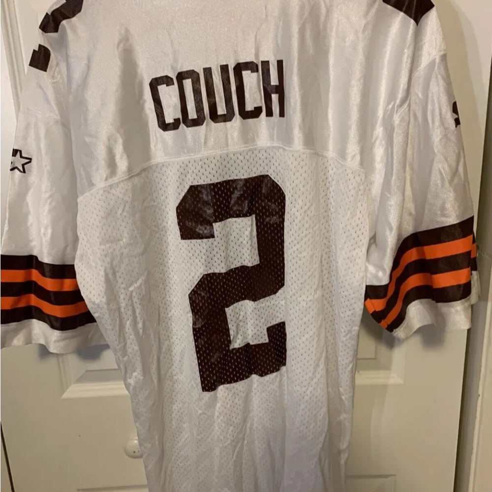 Vtg Tim Couch mens sz 48 L‎ STARTER White Football Jersey Cleveland Browns